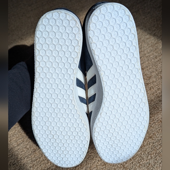 Adidas Gazelle Navy White Suede Sneakers Women's - Picture 8 of 9